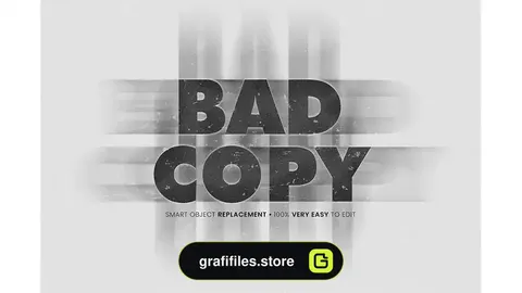 افکت متن Bad Copy Effect