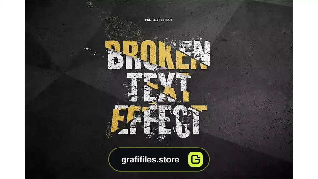 افکت متن Broken Text Effect