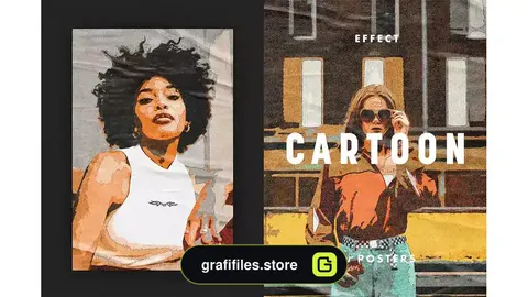 افکت کارتونی برای پوستر Cartoon Photo Effect for Posters