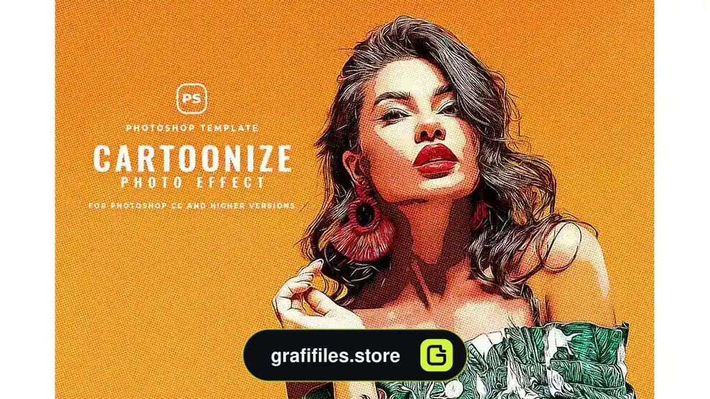 افکت عکس کارتونی Cartoonize Photo Effect