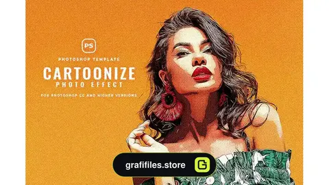 افکت عکس کارتونی Cartoonize Photo Effect