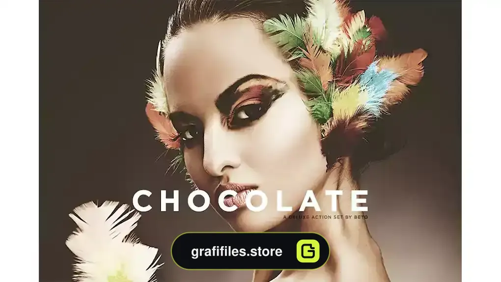 دانلود اکشن فتوشاپ ایجاد افکت شکلاتی بر روی تصاویر Chocolate Action