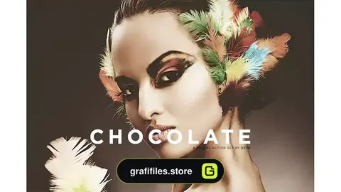 دانلود اکشن فتوشاپ ایجاد افکت شکلاتی بر روی تصاویر Chocolate Action
