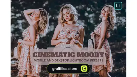 پریست لایت روم سینمایی Cinematic Moody Lightroom Presets Dekstop Mobile