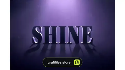 افکت متن سینمایی درخشان Cinematic Shine Text Effect