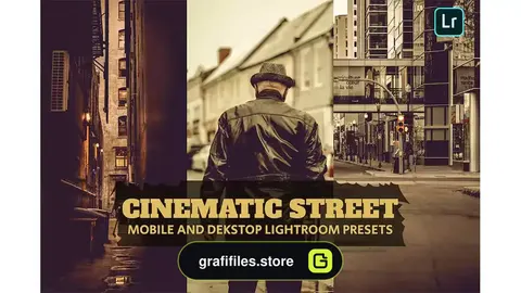 پریست لایت روم سینمایی خیابان Cinematic Street Lightroom Presets Dekstop Mobile