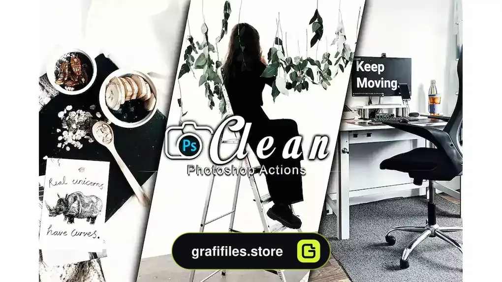 اکشن فتوشاپ Clean Photoshop Actions