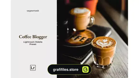 پریست لایت روم قهوه Coffee Blogger Lightroom Mobile Preset