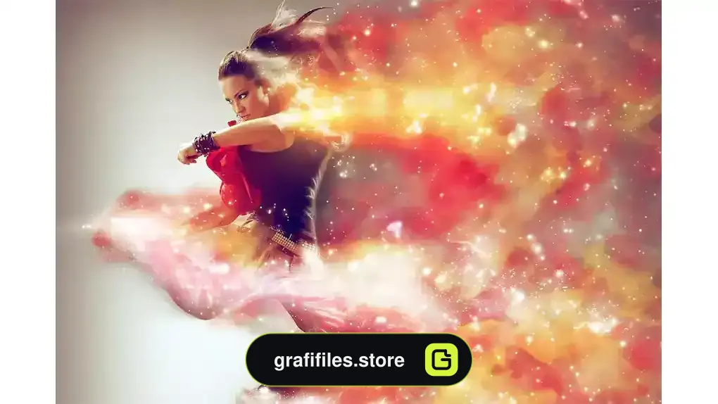 اکشن فتوشاپ افکت کهکشان Cosmic Photoshop Action