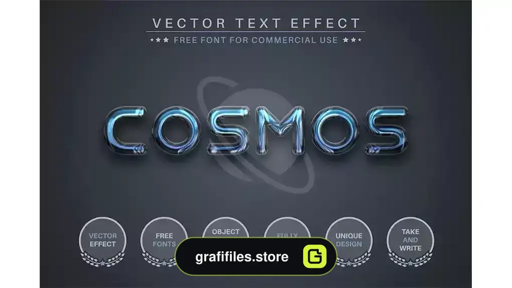 استایل متن ایلوستریتور Cosmos
