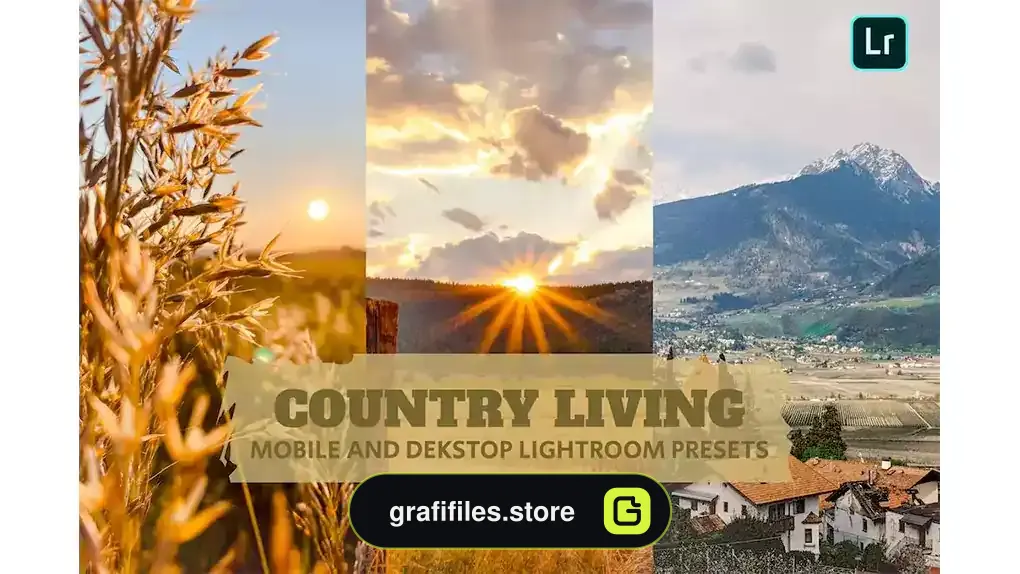 پریست لایت روم زندگی در کشور Country Living Lightroom Presets Dekstop Mobile