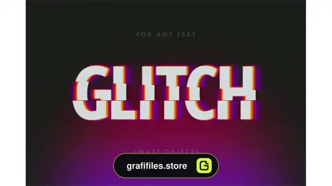 افکت متن گلیچ Cut Glitch Text Effect
