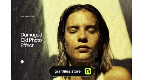 افکت عکس قدیمی Damaged Old Photo Effect