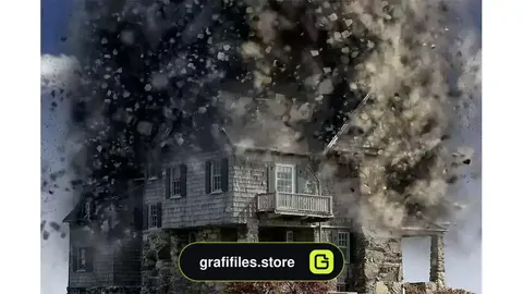 اکشن فتوشاپ ایجاد افکت انفجار بر روی تصاویر Destrukt Photoshop Action