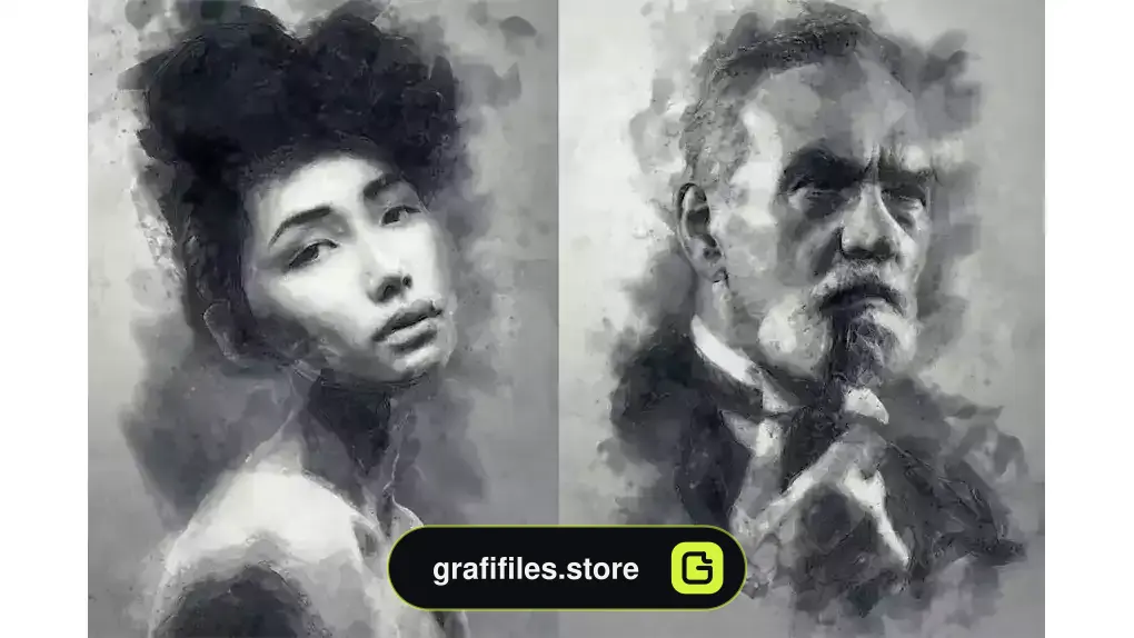 اکشن فتوشاپ تبدیل عکس به طرح دیجیتالی Digital Sketch Photoshop Action