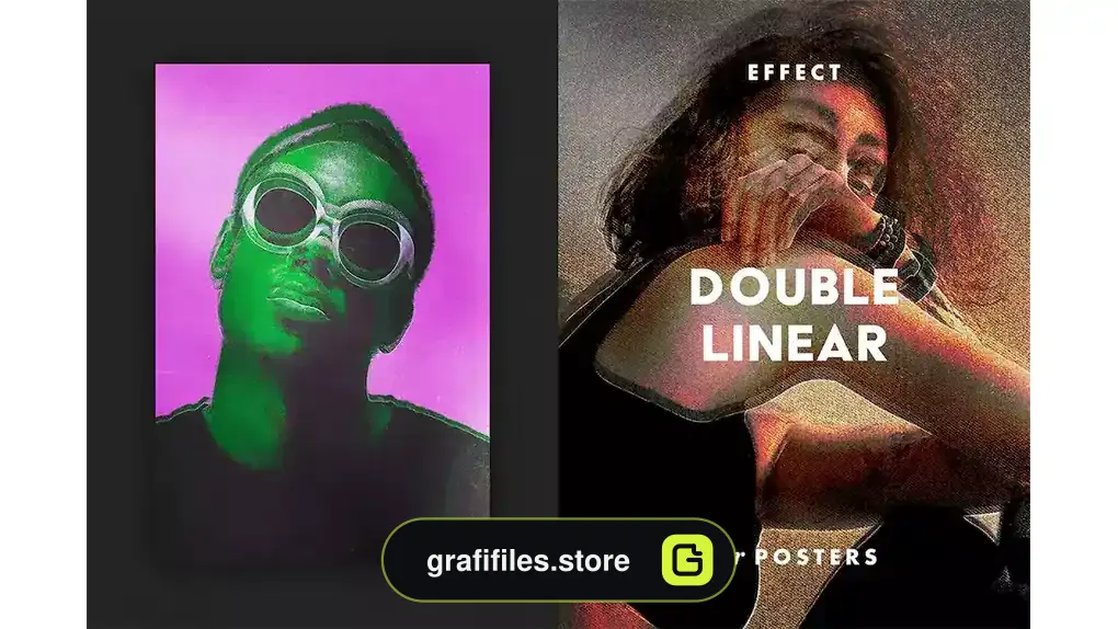 افکت پوستر Double Linear Effect for Posters