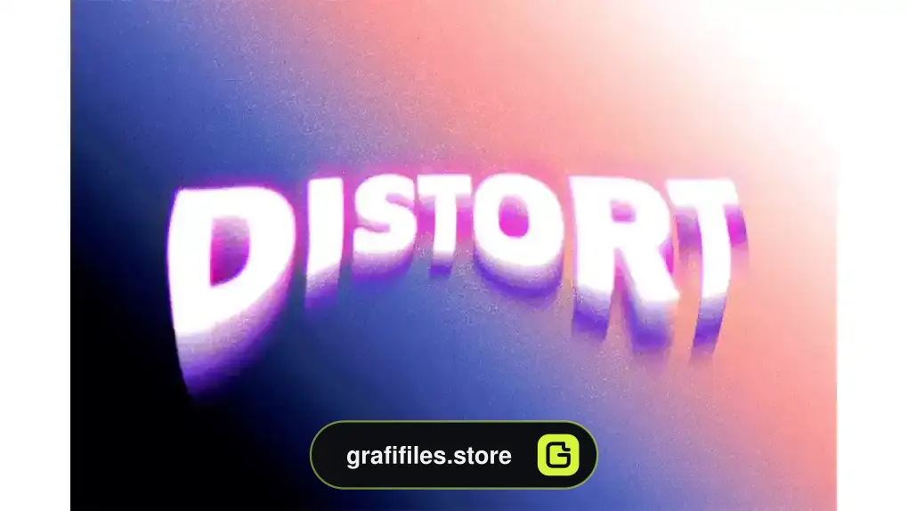 افکت متن رویایی Dreamy Distorted Text Effect
