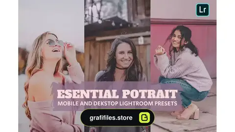پریست لایت روم پرتره Esential Potrait Lightroom Presets Dekstop Mobile