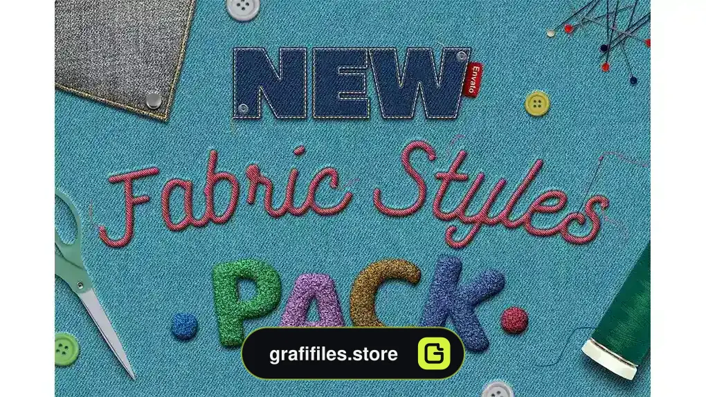استایل متن پارچه Fabric Text Effects