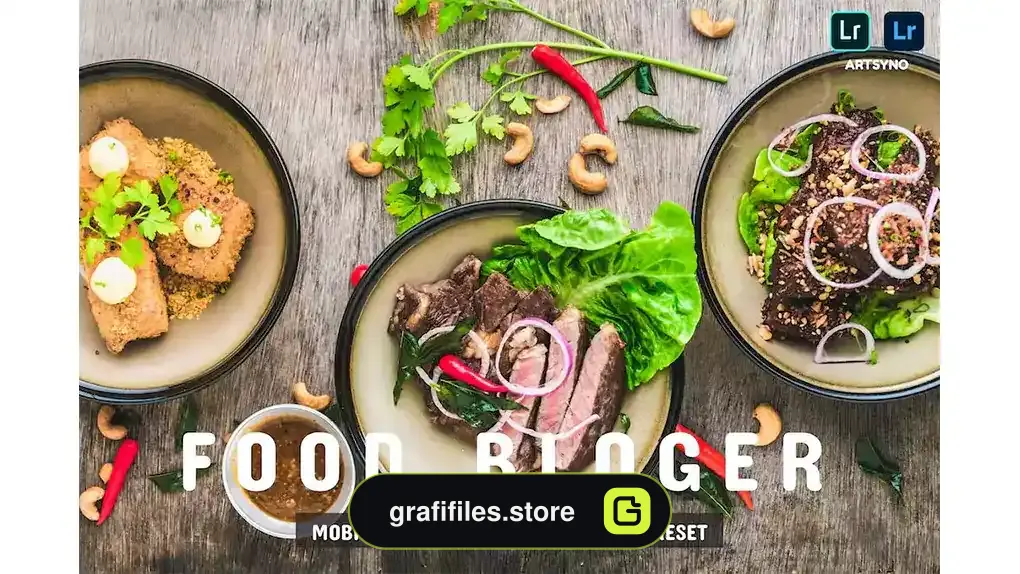 پریست لایت روم وبلاگ غذا Food Blog Lightroom Presets Dekstop and Mobile