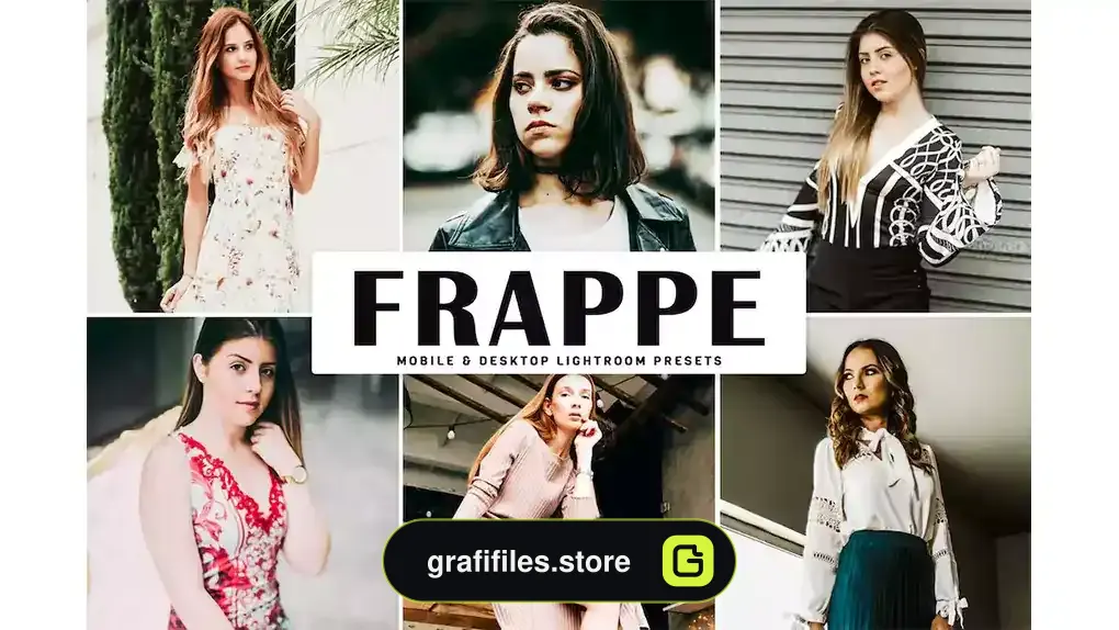 پریست لایت روم به همراه اکشن فتوشاپ Frappe Mobile & Desktop Lightroom Presets