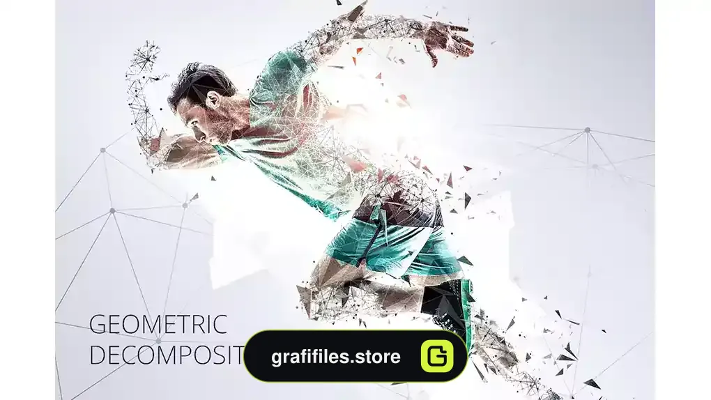 اکشن فتوشاپ تجزیه هندسی عکس Geometric Decomposition Photoshop Action