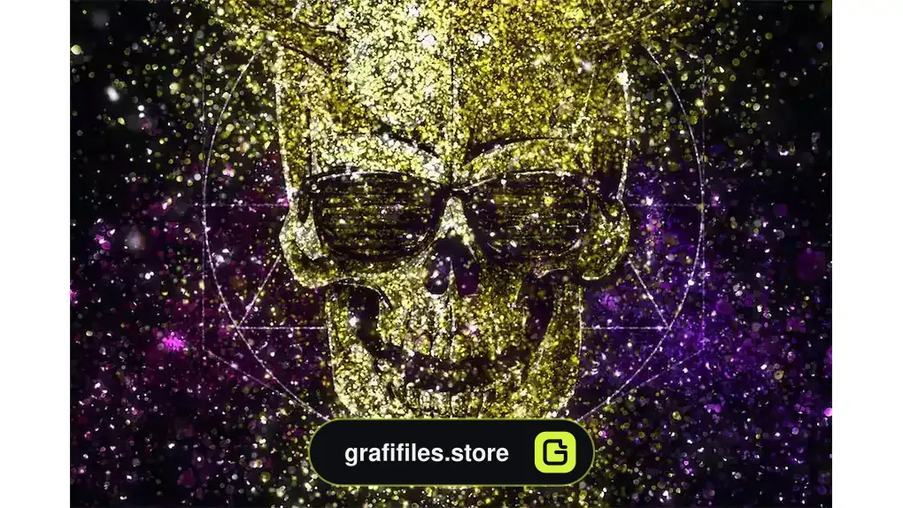 اکشن فتوشاپ طوفان ذرات ریز Glitterstorm Photoshop Action