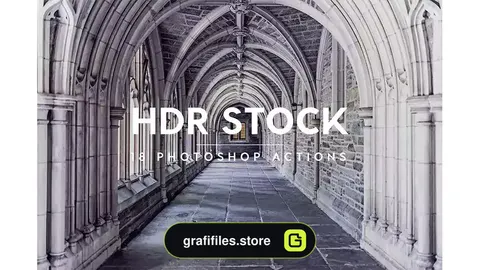 اکشن فتوشاپ افکت حرفه ایی HDR بر روی تصاویر HDR Stock Photoshop Actions