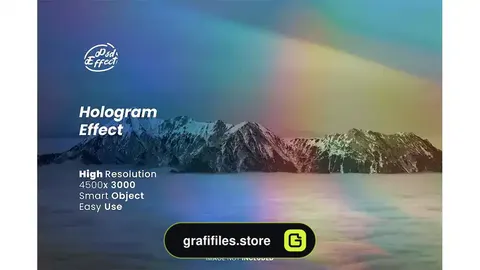 افکت عکس هولوگرام Hologram photo effect
