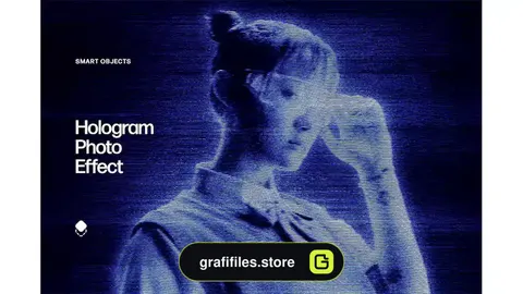 افکت عکس هولوگرام Hologram Photo Effect