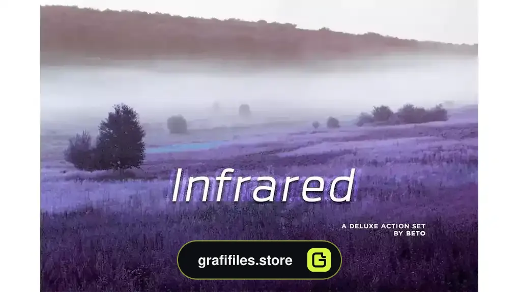 اکشن فتوشاپ افکت مادون قرمز Infrared Action