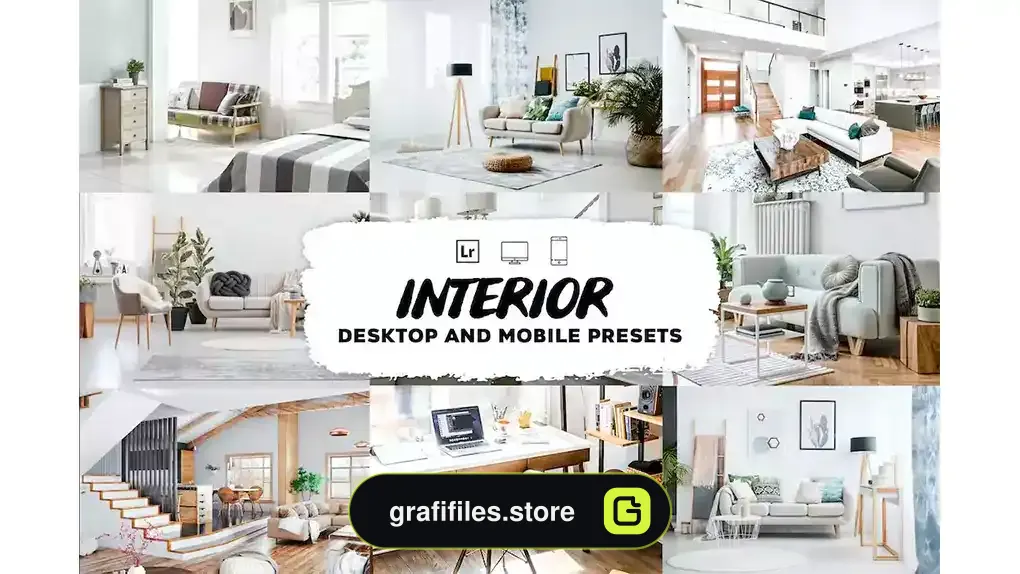 پریست لایت روم طراحی داخلی Interior Design Lightroom Presets