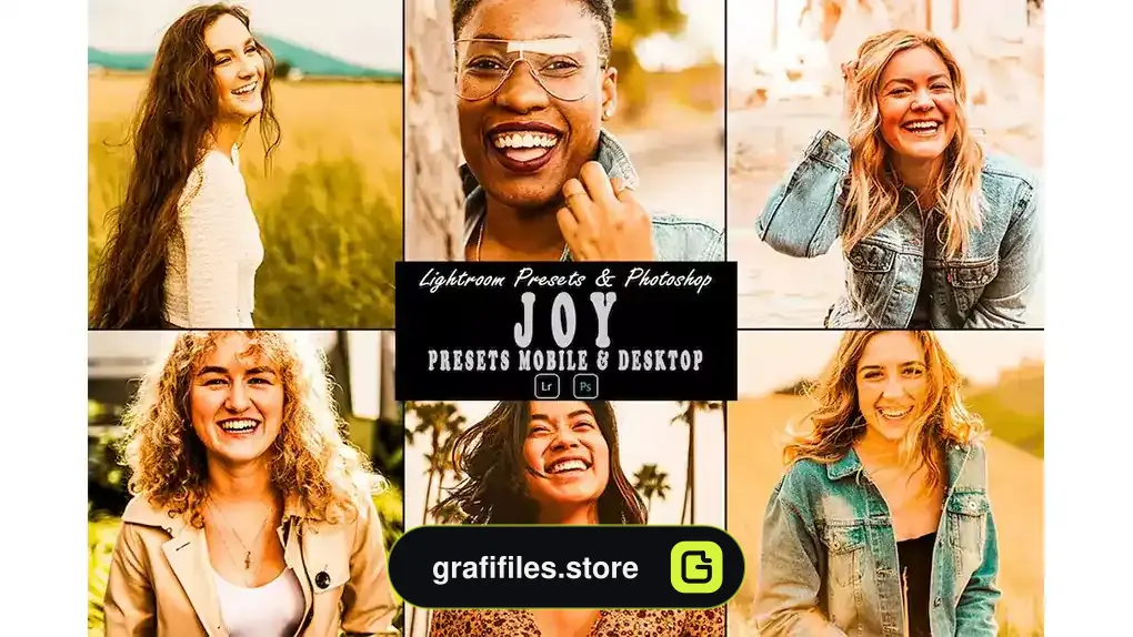 پریست لایت روم به همراه اکشن فتوشاپ Joy Tone