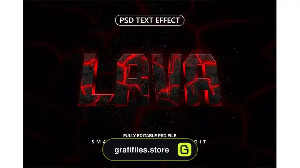 افکت متن Lava Text Effect
