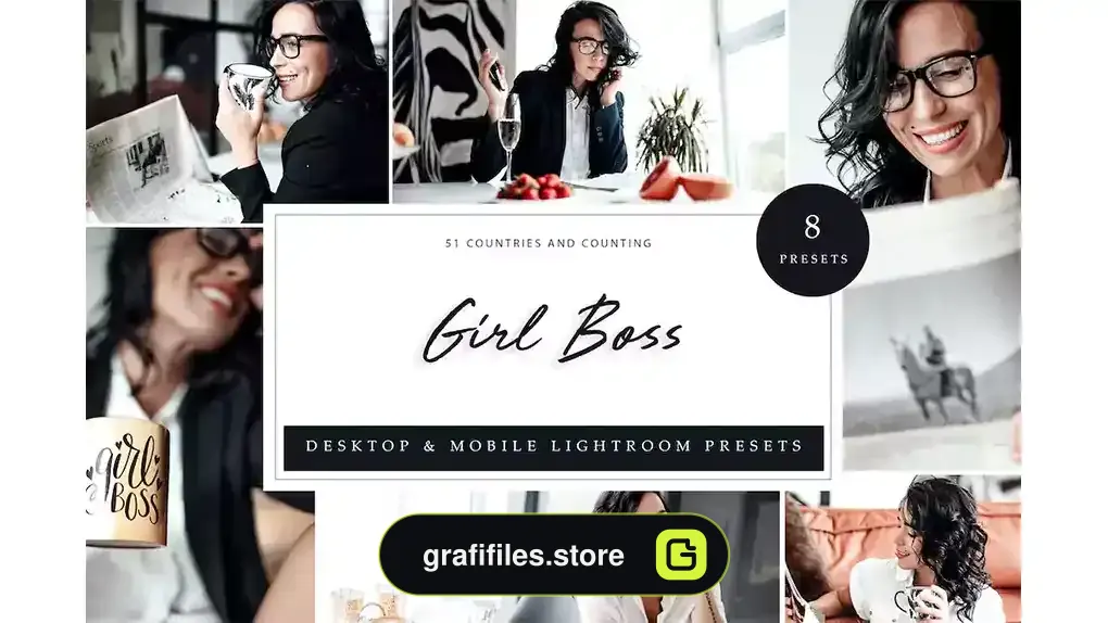 پریست لایت روم دختر رئیس Lightroom Presets - Girl Boss
