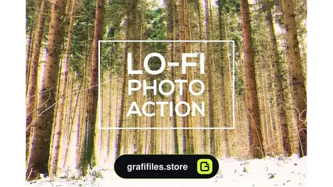 اکشن فتوشاپ عکس لوفای Lo-Fi Photo Action