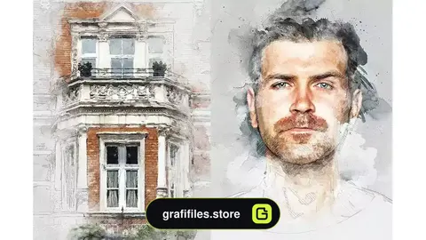 اکشن فتوشاپ Mixed Media Photoshop Action