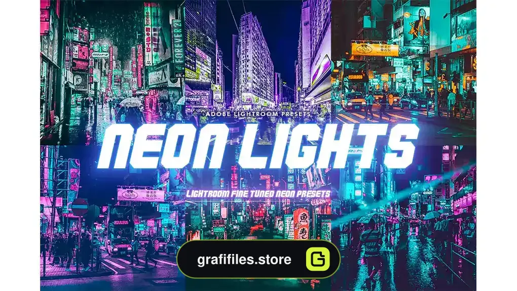 پریست لایت روم نور نئونی Neon Lights Lightroom Presets