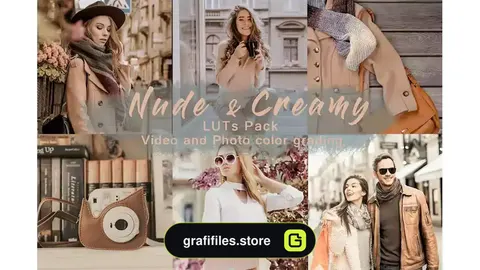 پریست رنگ تم قهوه ایی Nude & Creamy | LUTs Pack