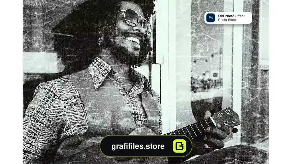 افکت عکس قدیمی فتوشاپ Old Photo Effect