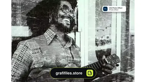 افکت عکس قدیمی فتوشاپ Old Photo Effect