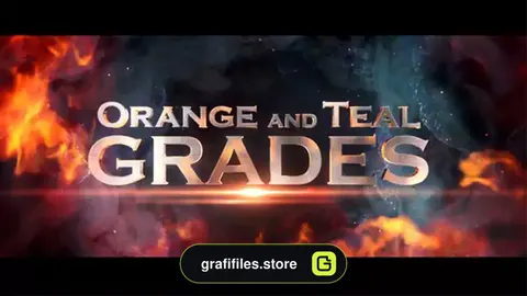 پریست رنگ با تم سبز و نارنجی Orange and Teal LUTs