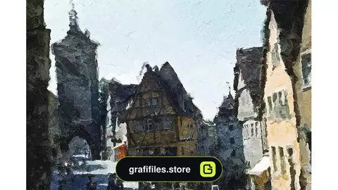 اکشن فتوشاپ تبدیل عکس به نقاشی با کاردک Palette Knife Photoshop Action