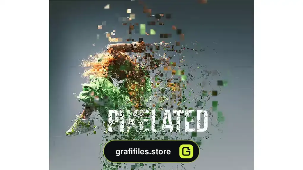 اکشن فتوشاپ ساخت تصاویر پیکسلی Pixelated Photoshop Action