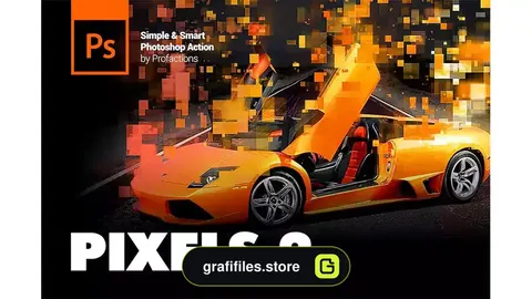 دانلود اکشن فتوشاپ ساخت تصاویر پیکسلی Pixels 2 Photoshop Action