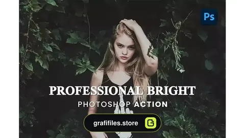 اکشن فتوشاپ حرفه ایی Professional Bright Photoshop Action