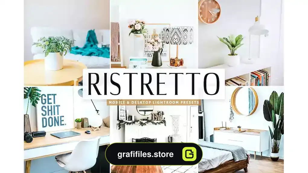 پریست لایت روم به همراه اکشن فتوشاپ Ristretto Mobile & Desktop Lightroom Presets