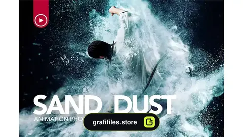 اکشن فتوشاپ ایجاد افکت انفجار گرد و غبار بر روی عکس Sand Dust / Powder Explosion Photoshop Action