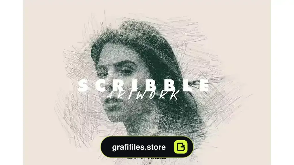 افکت عکس هنری خط خطی Scribble Artwork Photo effect