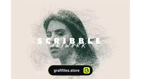 افکت عکس هنری خط خطی Scribble Artwork Photo effect